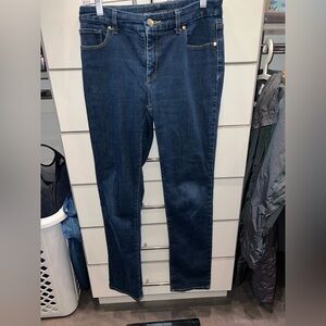 Chico's so slimming Girlfriend jeans size 4 - chico's size zero blue straight